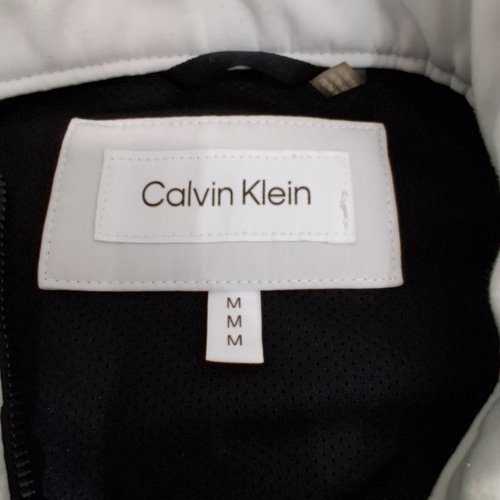 CALVIN KLEIN FULL-ZIP JACKET - MEDIUM - WHITE image 4