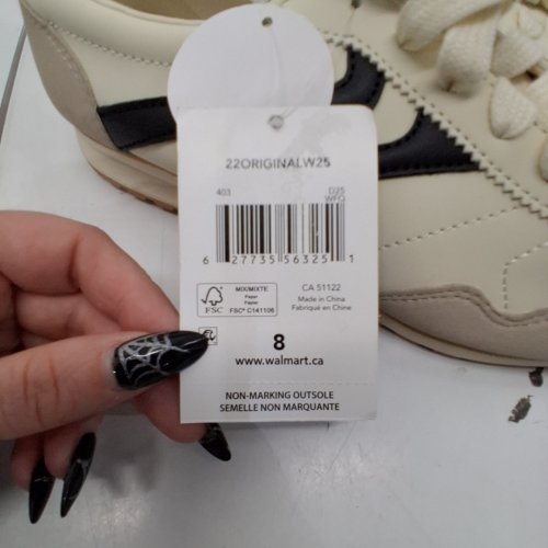 WOMENS NO BOUNDARIES SNEAKERS - 8 - CREAM, TAUPE AND BLACK image 2