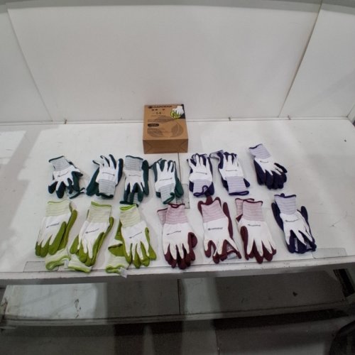 14PR GARDENA LATEX-COATED MULTIPURPOSE WORK & GARDENING GLOVES - ONE SIZE FITS MANY - MULTI-COLOUR (MODEL: 1852515) image 2
