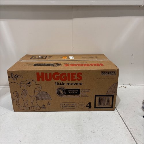 6 (25PK) HUGGIES LITTLE MOVERS DIAPERS - SIZE 4 - WHITE ( TOTAL 150 ) image 4