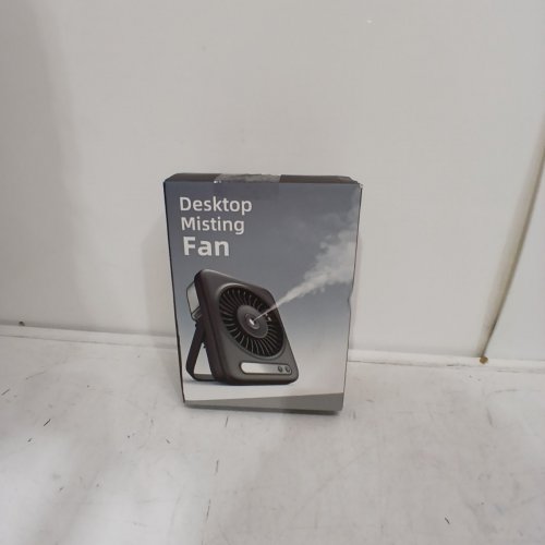 MINI USB POWERED DESKTOP MISTING FAN - 6000 MAH - WHITE (MODEL: P12) image 4
