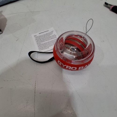 AUTOMATICALLY ACTIVATED WRIST FORCE BALL GYRO BALL - RED image 2
