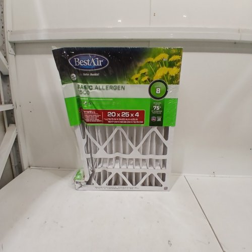 BESTAIR AC FURNACE AIR FILTER - MERV 8 - 20" X 25" X 4" - WHITE image 3