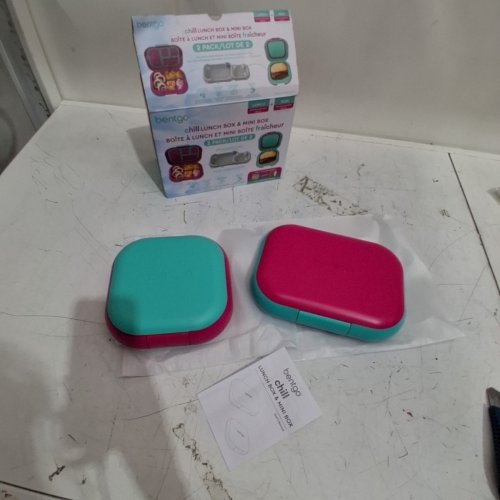 2PC BENTGO CHILL LUNCH CONTAINERS - TEAL/PINK (MODEL : 1997883) image 2