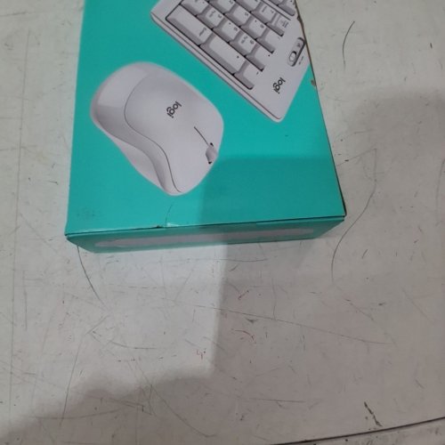 2PC LOGITECH FULL-SIZE WIRELESS COMBO - ADJUSTABLE HEIGHT KEYBOARD WITH WIRELESS MOUSE - OFF WHITE - (MODEL: 920-013290) image 3