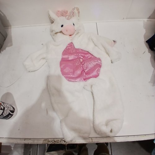 PALAMON TODDLER TINY UNICORN BABY COSTUME - 6-12 MO - WHITE / PINK image 2