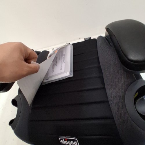 CHICCO GOFIT PLUS BACKLESS BOOSTER CAR SEAT WITH LATCH ATTACHMENT AND QUICK-RELEASE LATCH - 40LB TO 110LB - BLACK/GREY/ORANGE (MODEL: 7983544) image 5