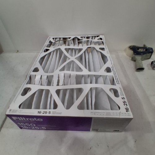 FILTRETE 16X25X5 MPR 1550 PLEATED AC FURNACE AIR FILTER, HEALTHY LIVING ALLERGEN REDUCTION, image 2