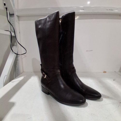 WOMEN'S NATURALIZER NARROW CALF KNEE HIGH LEATHER BOOT - 9M - DARK BROWN (STYLE: RENA2) image 3