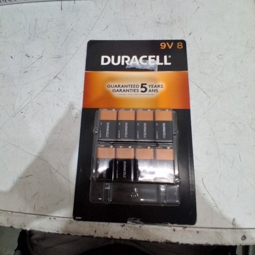 8PK DURACELL LONG LASTING POWER COPPERTOP ALKALINE 9V BATTERIES - (MODEL: 1023054). image 2
