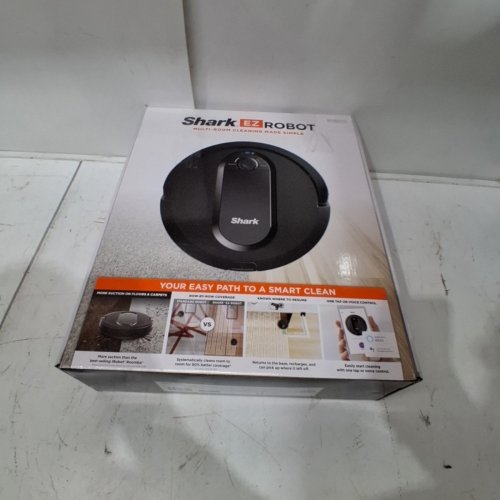 SHARK EZ ROBOT VACUUM WITH ROW-BY-ROW CLEANING FOR CARPETS & HARD FLOORS WITH WI-FI/SMART APP FUNCTION - BLACK (MODEL: RV990CA) image 5