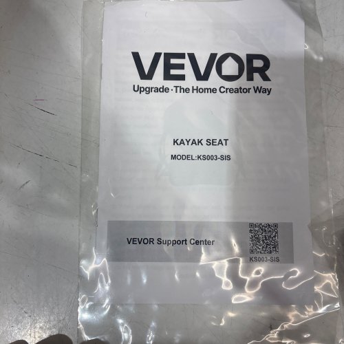 VEVOR UNIVERSAL PADDED KAYAK SEAT - BLACK/GREY image 3