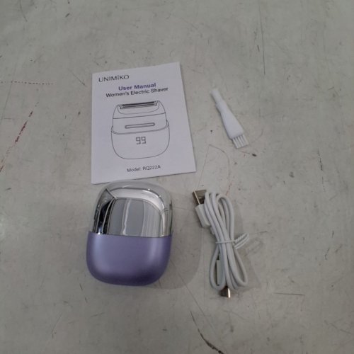 WOMEN'S UNIMIKO SHAVER DUAL-BLADE RAZOR FOR SENSITIVE SKIN - 5W - PURPLE (MODEL: RQ222A) image 4