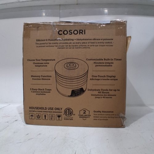 COSORI 5-TRAY DIGITAL FOOD DEHYDRATOR - WHITE (MODEL: CFD-N051-W) image 4