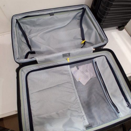 2PC DELSEY PARIS HARDSIDE TSA LOCKABLE 360 WHEELS LUGGAGE SET - 26" / 18" - BLACK image 2