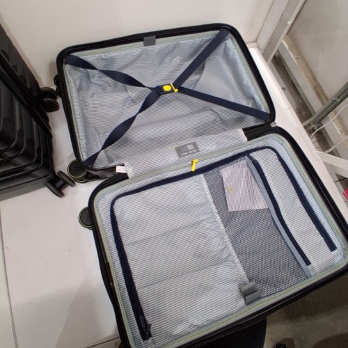 2PC DELSEY PARIS HARDSIDE TSA LOCKABLE 360 WHEELS LUGGAGE SET - 26" / 18" - BLACK image 3