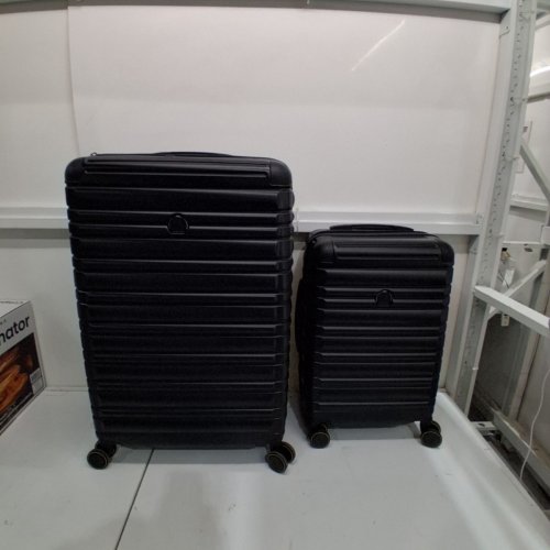 2PC DELSEY PARIS HARDSIDE TSA LOCKABLE 360 WHEELS LUGGAGE SET - 26" / 18" - BLACK image 4