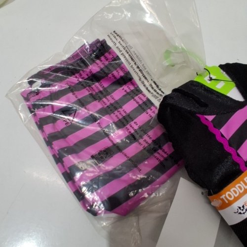 2PC GIRL'S WAY TO CELEBRATEHALLOWEEN BLACK KITTY COSTUME SET - 3T-4T - BLACK / PINK image 3