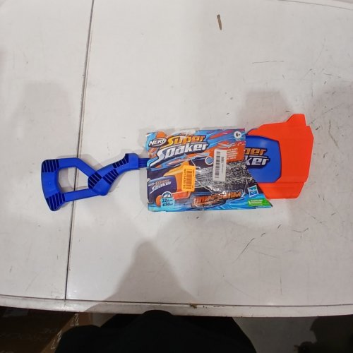 NERF RAINSTORM SUPER SOAKER PUMP POWERED WATER BLASTER - BLUE/WHITE/ORANGE image 2