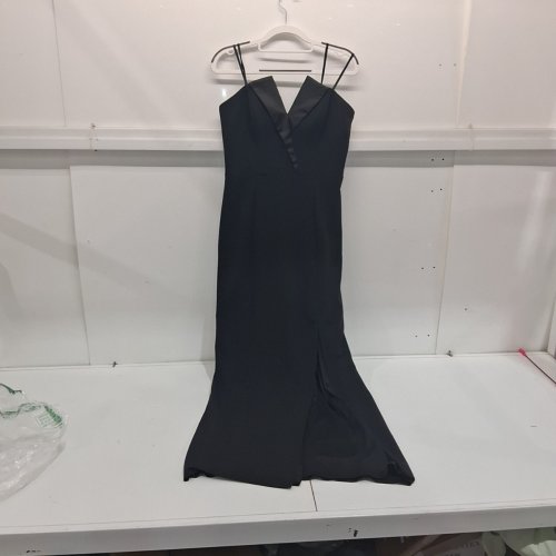 WOMEN'S BETSY & ADAM STRAPLESS V-NECK TUXEDO DRESS - SIZE 10 - BLACK image 2