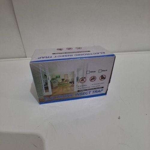 INDOOR 2-IN-1 ELECTRONIC FLYING INSECT TRAP WITH 12 ADHESIVE STCKERS - WHITE image 2