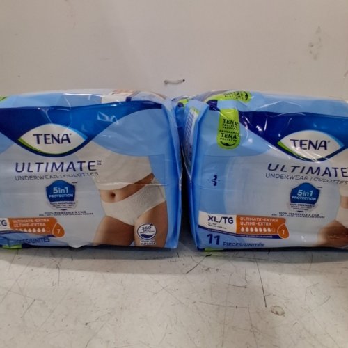 4 (11PK) ADULT'S TENA ULTIMATE EXTRA UNDERWEAR -XLARGE 55-56'' - TOTAL 44 image 3
