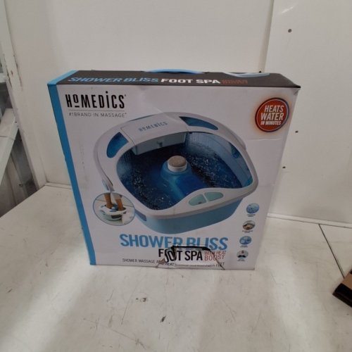 HOMEDICS SHOWER BLISS FOOT SPA - BLUE AND WHITE (MODEL:CP-FB625HB) image 3