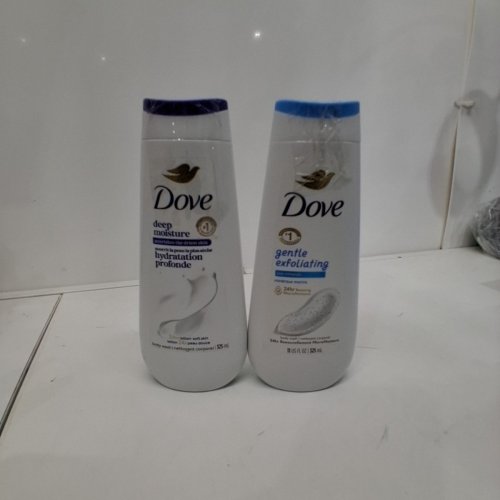 2PC DOVE DEEP MOISTURE AND GENTLE EXFOLIATING BODY WASHES - 325 ML EACH image 3