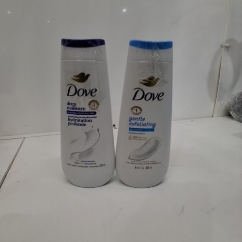 2PC DOVE DEEP MOISTURE AND GENTLE EXFOLIATING BODY WASHES - 325 ML EACH image 4