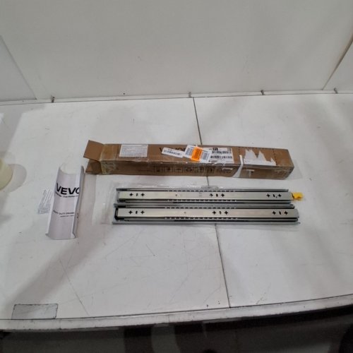 1PR HEAVY DUTY SIDE MOUNT BALL BEARING DRAWER SLIDES - 20" - SILVER (MODEL: 5301/5301Z-20") image 2