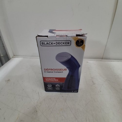 BLACK+DECKER COMPACT GARMENT STEAMER - 110ML - MAUVE/PURPLE (MODEL: HGS012P) image 6