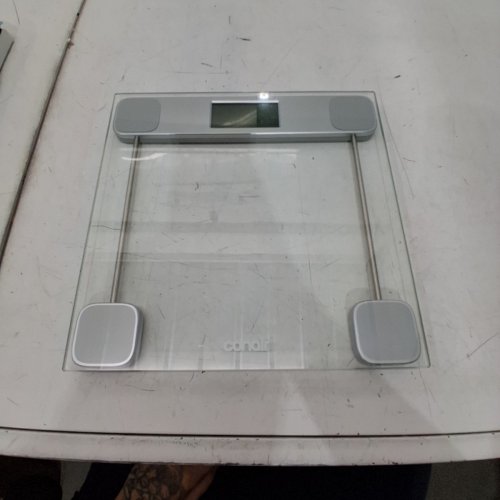 CONAIR THINNER CLEAR GLASS WEIGHT SCALE - 400LBS MAX -CLEAR/GREY (MODEL: TH231L) image 4