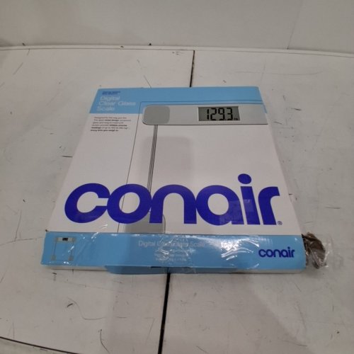 CONAIR THINNER CLEAR GLASS WEIGHT SCALE - 400LBS MAX -CLEAR/GREY (MODEL: TH231L) image 6