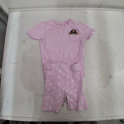 2PC GIRLS PAW PATROL PAJAMA SET - XS (4-5) - PINK/WHITE image 2