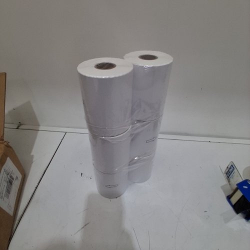 X6 ZEBRA SHIPPING LABELS WITH PREMIUM ADHESIVE AND PERFORATED- 4" X 6"-WHITE image 2