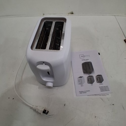 MAINSTAYS 2-SLICE TOASTER WITH 6 SETTINGS & CANCEL FEATURE - WHITE image 3