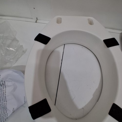 CAREX TOILET SEAT ELEVATOR WITH HANDLES FOR ROUND TOILETS - 3.5" RISE - WHITE image 2