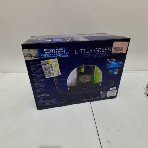 BISSELL LITTLE GREEN PORTABLE CARPET & UPHOLSTERY CLEANER - 48OZ TANK - GREEN/GREY (MODEL: 3369C) image 5
