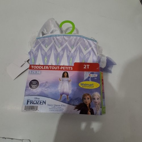 GIRL'S DISGUISE COSTUMES DISNEY'S FROZEN ELSA SNOW QUEEN TUTU COSTUME - 2T - PURPLE/WHITE image 2