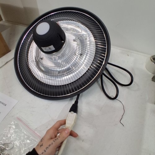 DONYER POWER ELECTRIC OUTDOOR HEATER WITH REMOTE - 1500W - BLACK (MODEL:HCH602) image 2