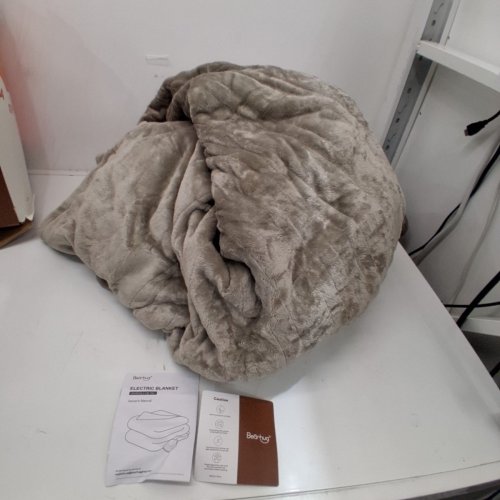 BEARHUG HEATED ELECTRIC BLANKET - KING - LIGHT GREY (MODEL: BHEBTS-T1090) image 3