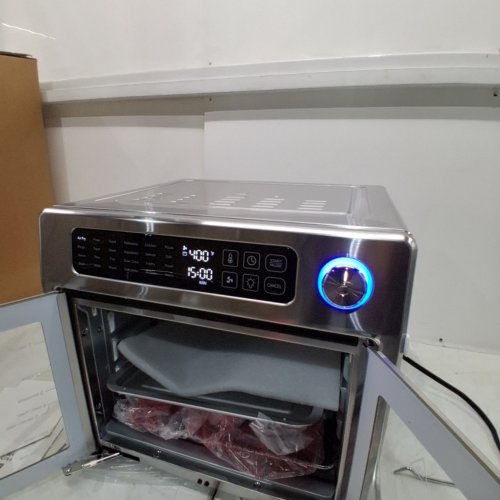 EMERIL LAGASSE FRENCH DOOR MULTI-FUNCTION AIR FRYER TOASTER OVEN - 26QT - STAINLESS STEEL (MODEL:4-00675-02X-VN) image 2