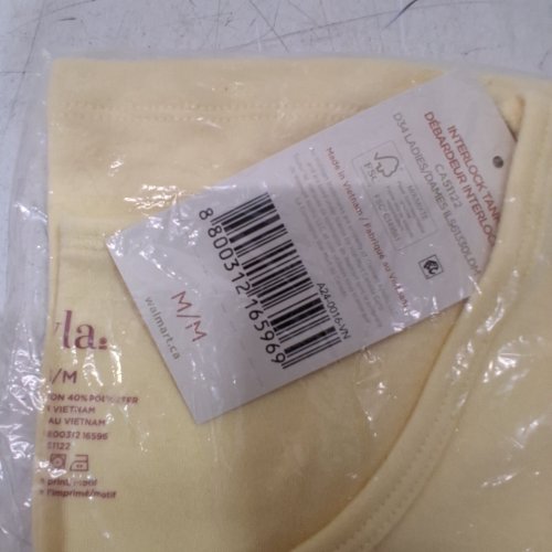 WOMEN'S IYLA INTERLOCK TANK TOP - MEDIUM - PALE YELLOW (ITEM: CA51122) image 2