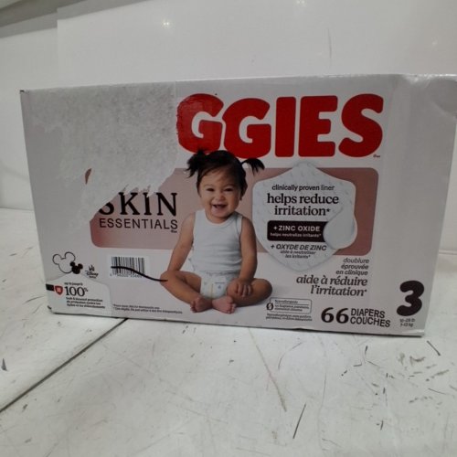 66PK HUGGIES SKIN ESSENTIALS BABY DIAPERS - SIZE 3 image 2
