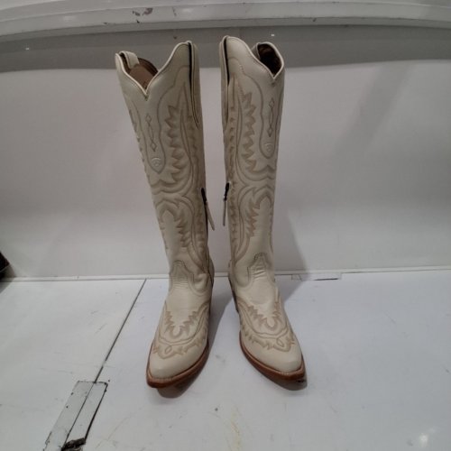 ARIAT WOMENS CASANOVA EMBROIDERED WESTERN COWGIRL BOOTS - SIZE 8B - BLANCO (style: 10043268) image 2