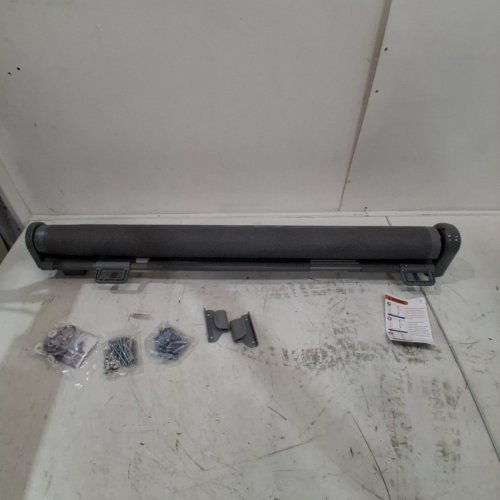 SAFETY MESH RETRACTABLE GATE FOR STAIRS, DOORWAYS, HALLWAYS, AND MORE - 120" X 33" - GREY (MODEL:SH20.006B03C) image 2