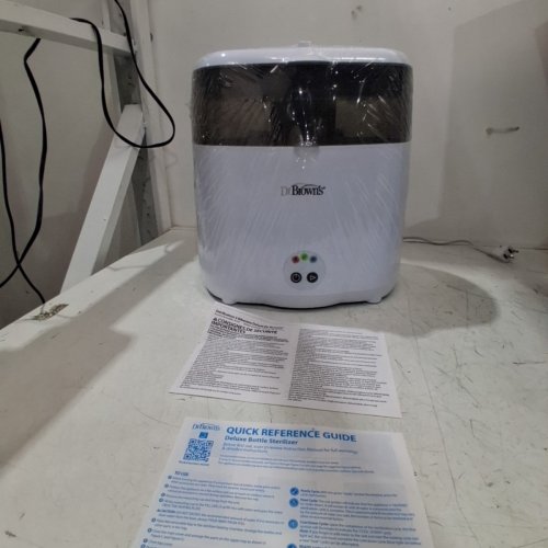 DR. BROWN'S DELUXE BOTTLE STERILIZER - HOLDS 6 BOTTLES - WHITE/GREY (MODEL: AC045) image 2