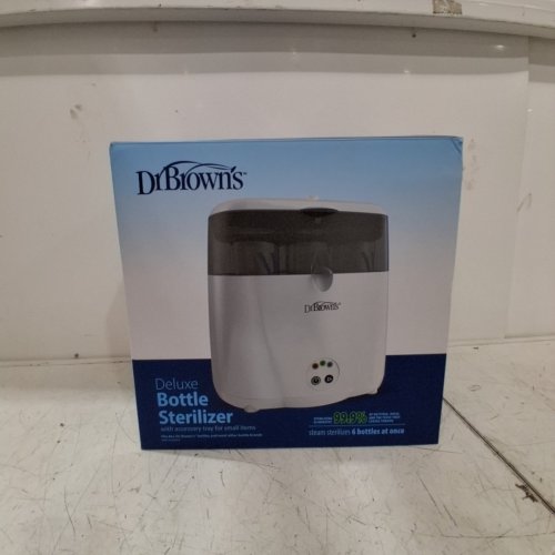 DR. BROWN'S DELUXE BOTTLE STERILIZER - HOLDS 6 BOTTLES - WHITE/GREY (MODEL: AC045) image 4