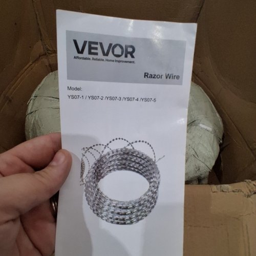 DOUBLE SPIRAL RAZOR WIRES - 5ROLLS - 246FT - SILVER - (MODEL: ‎YS07-1) image 3