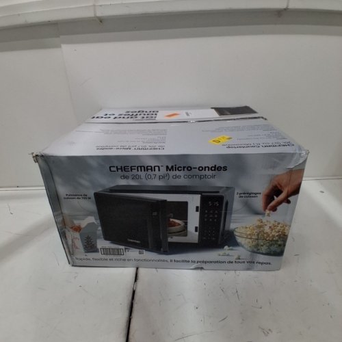 CHEFMAN COUNTERTOP MICROWAVE OVEN - 0.7 CU.FT. - BLACK (MODEL: RJ55-7-V2-CA) image 8